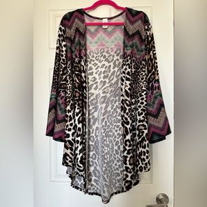 2X Leopard Kimono